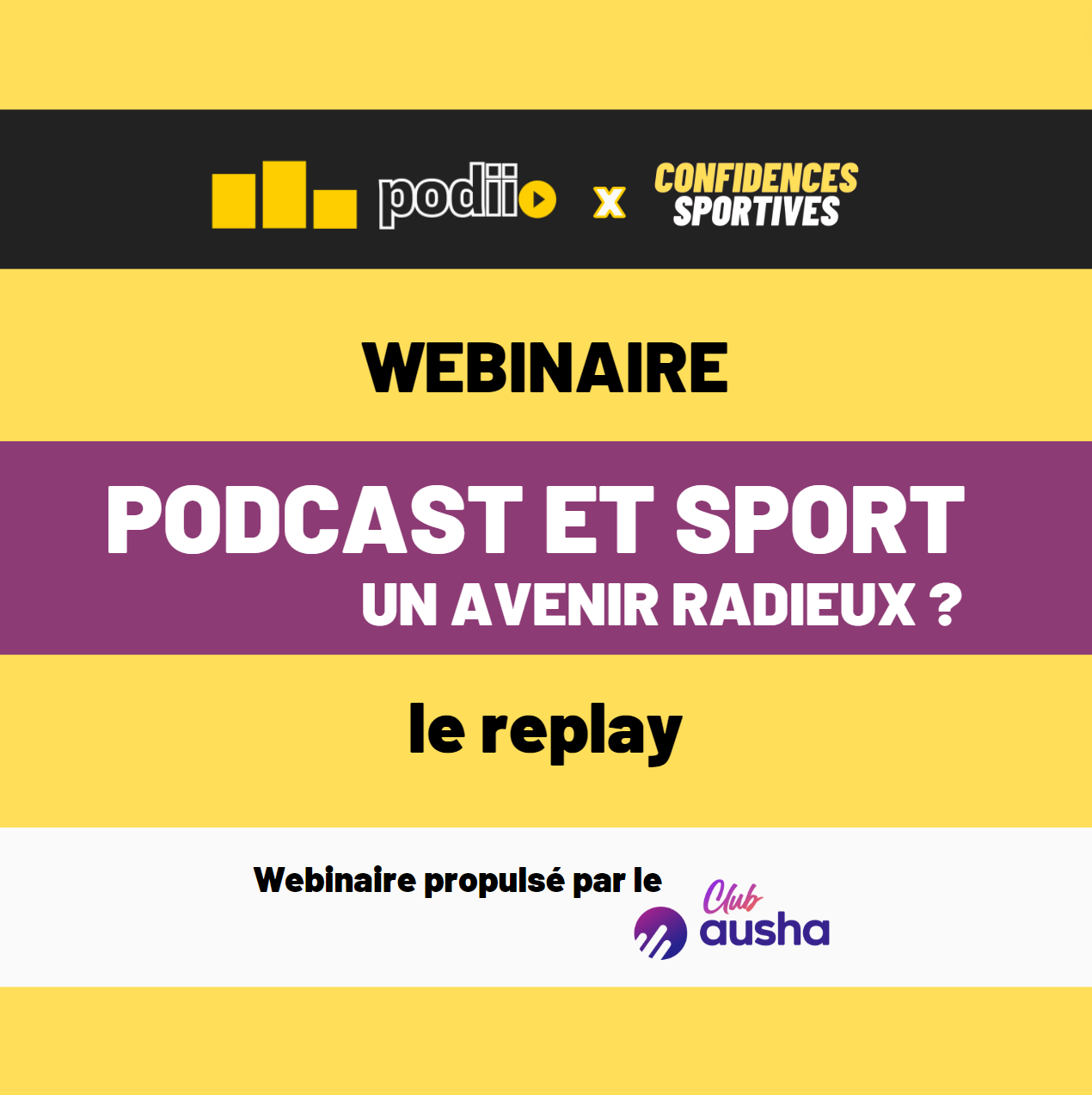 Logo du podcast "Replay : "Podcast et sport, un avenir radieux ?""