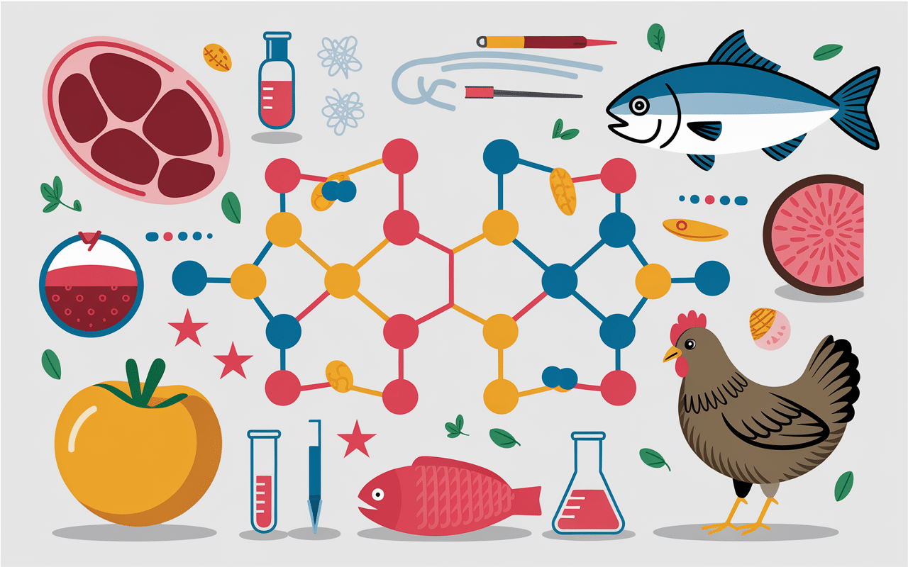 Molecules de beta alanine avec aliments riches