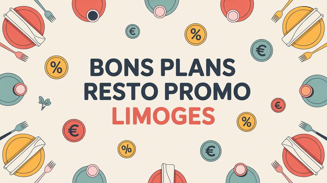 table restaurant avec symboles resto promo Limoges