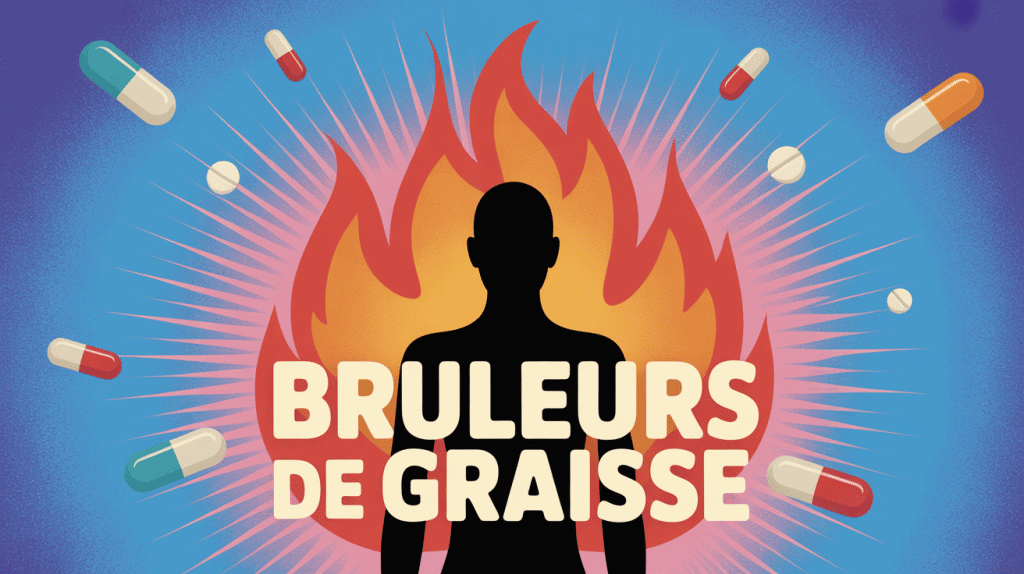 illustration silhouette bruleur de graisse combustion gélules