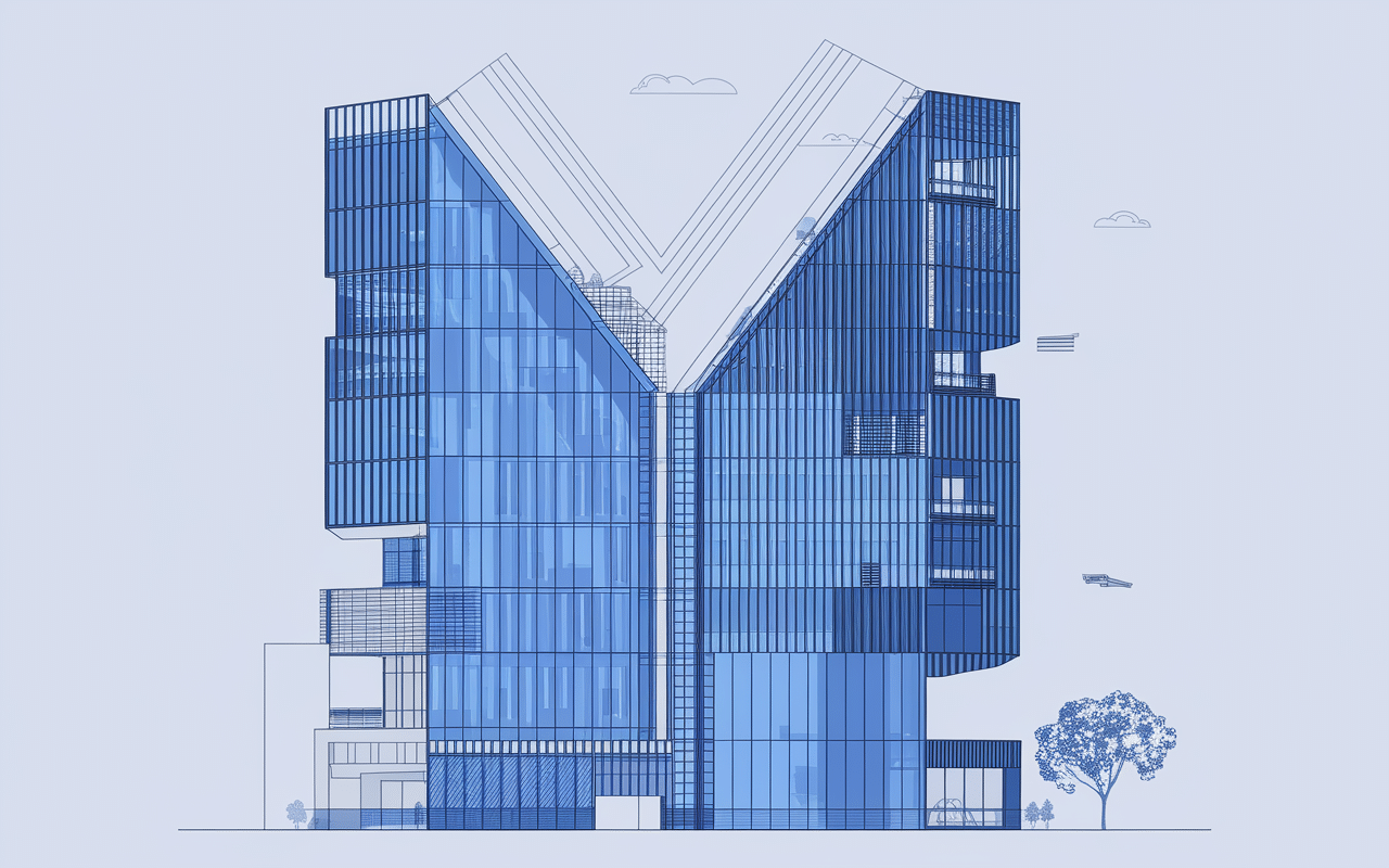 Schéma technique caractéristiques tours les plus hautes du monde