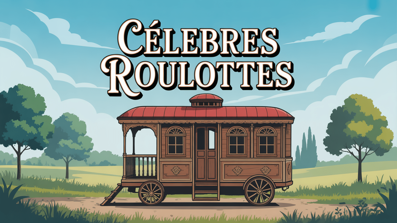 illustration celeb roulotte traditionnelle campagne