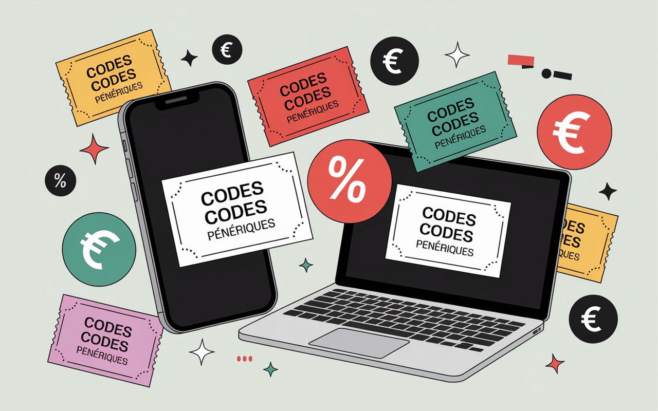 smartphone et ordinateur avec codes promo resto promo Limoges