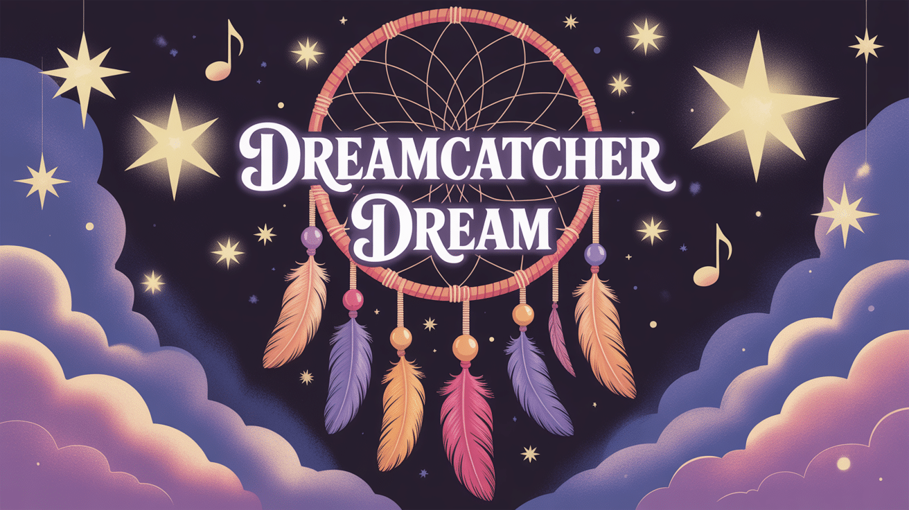 attrape reves dreamcatcher dream plumes etoiles notes musique