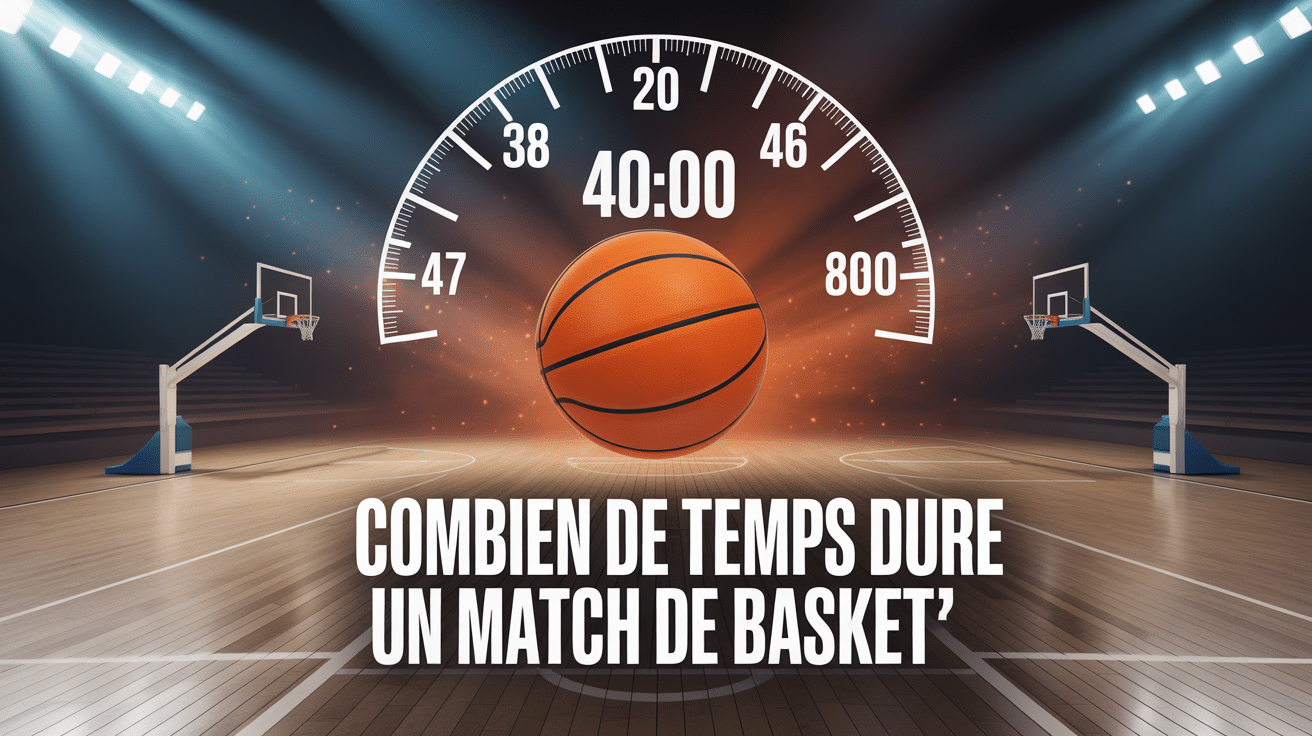 vue aerienne terrain basket chronometre 40 minutes