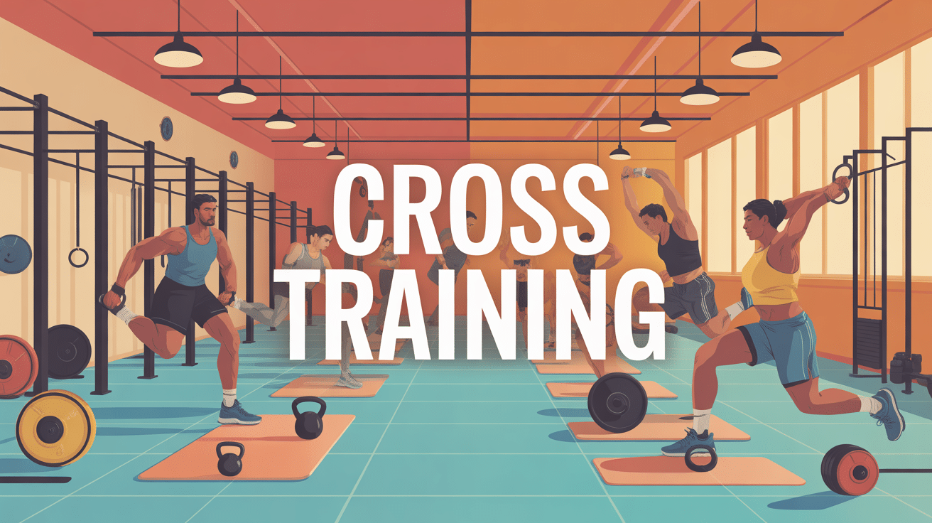 Salle de sport moderne avec équipements pour cross training et exercices en mouvement