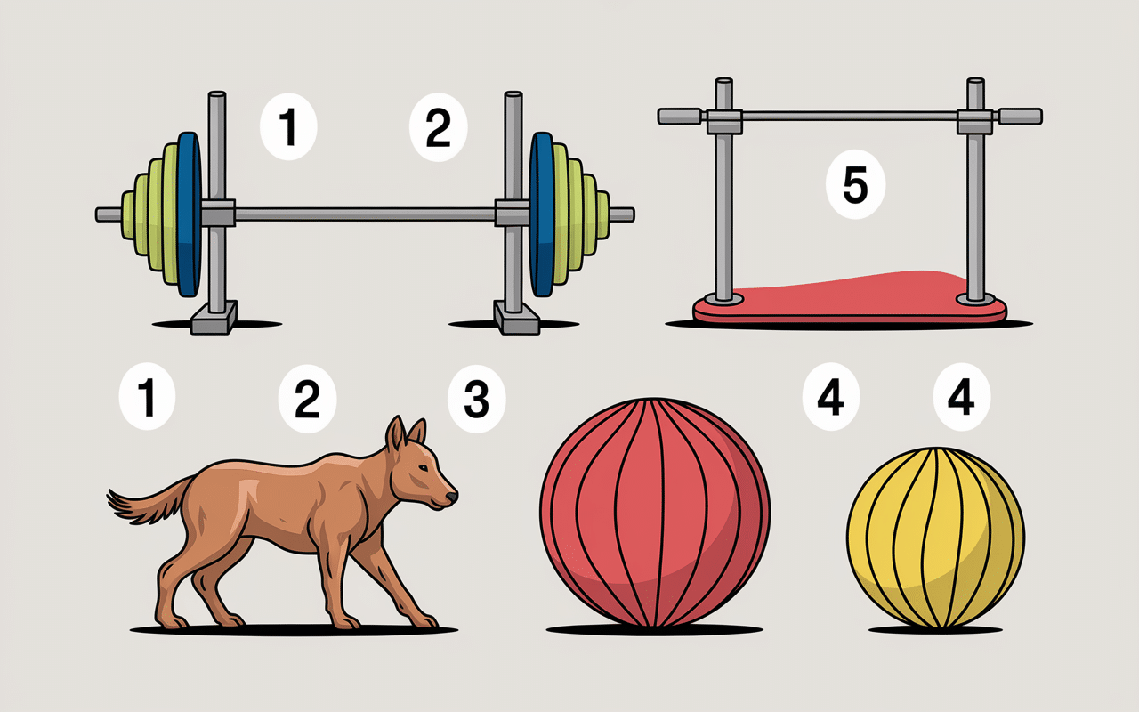 illustration variantes pull over muscu haltère barre poulie ballon