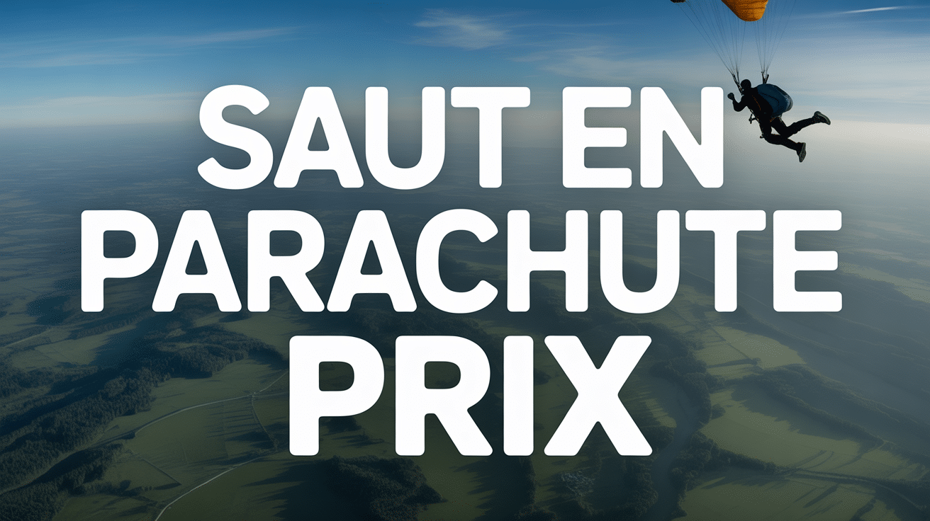parachutiste en chute libre vue aérienne saut en parachute prix