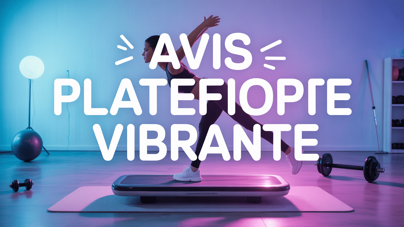 Plateforme vibrante en usage dans un salon