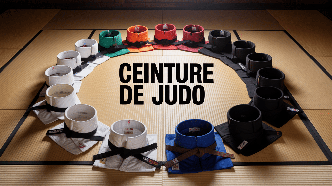 Collection ceintures judo en arc