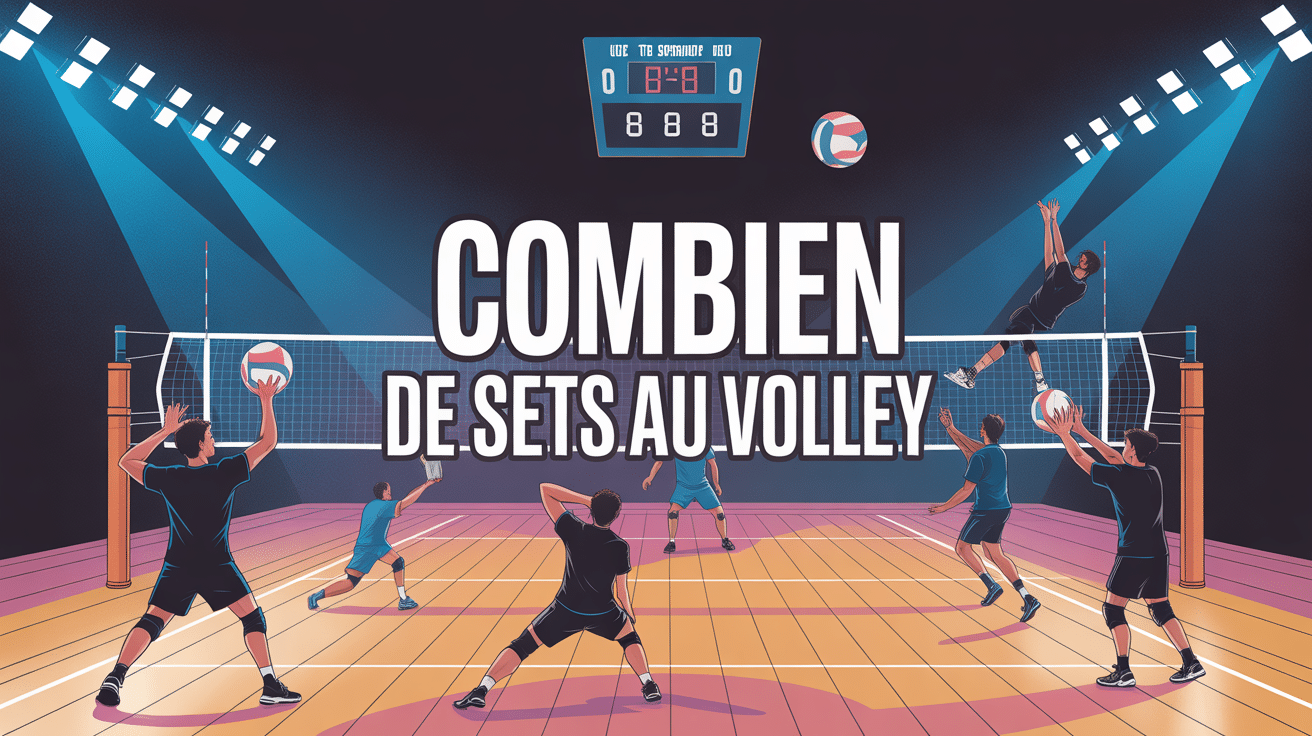 Terrain de volley moderne avec joueurs et score