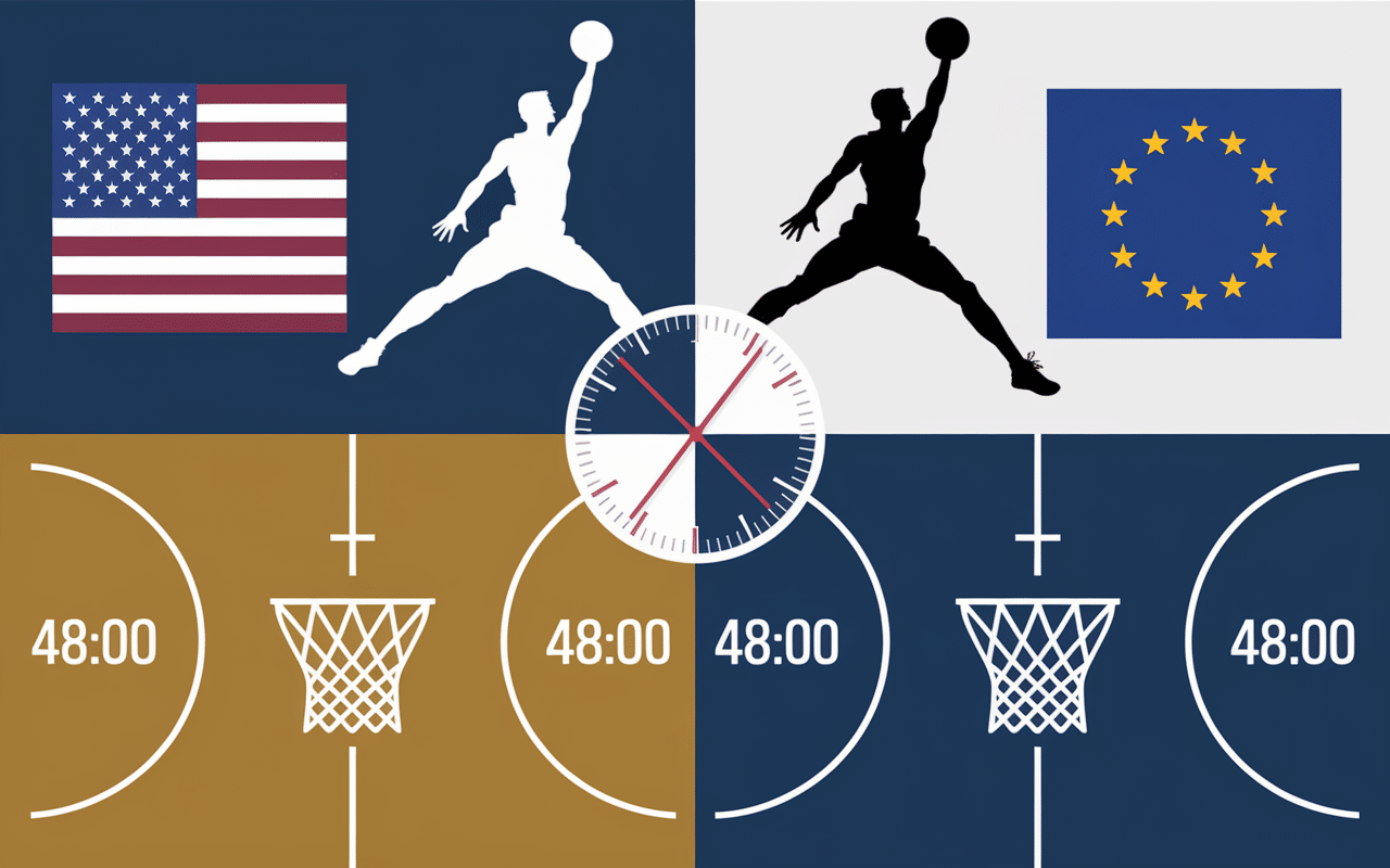 Chronomètres NBA vs autres compétitions