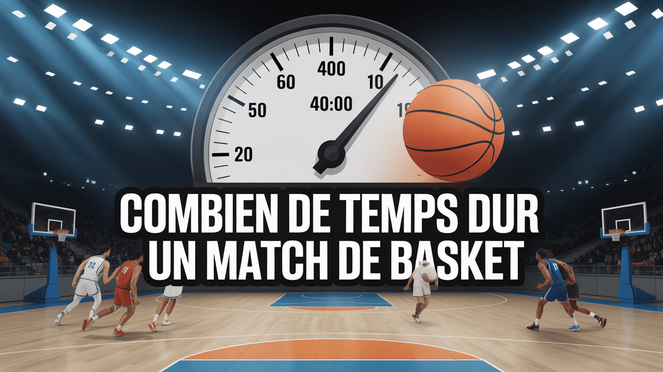 Vue aérienne du terrain de basket avec chronomètre