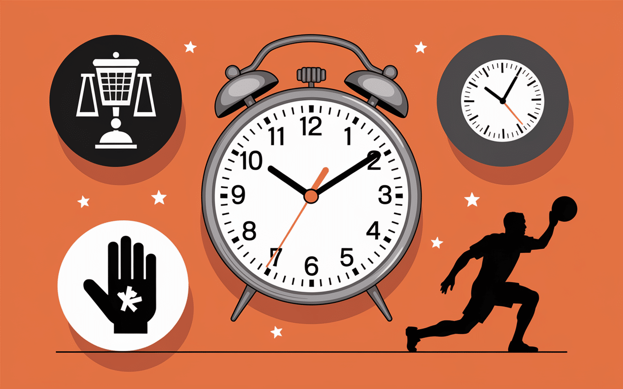 Horloge de match de basket français