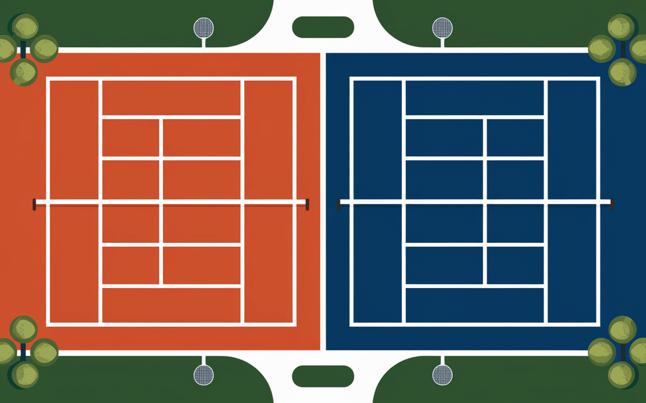 Courts de tennis au Tennis Padel Club des Combes