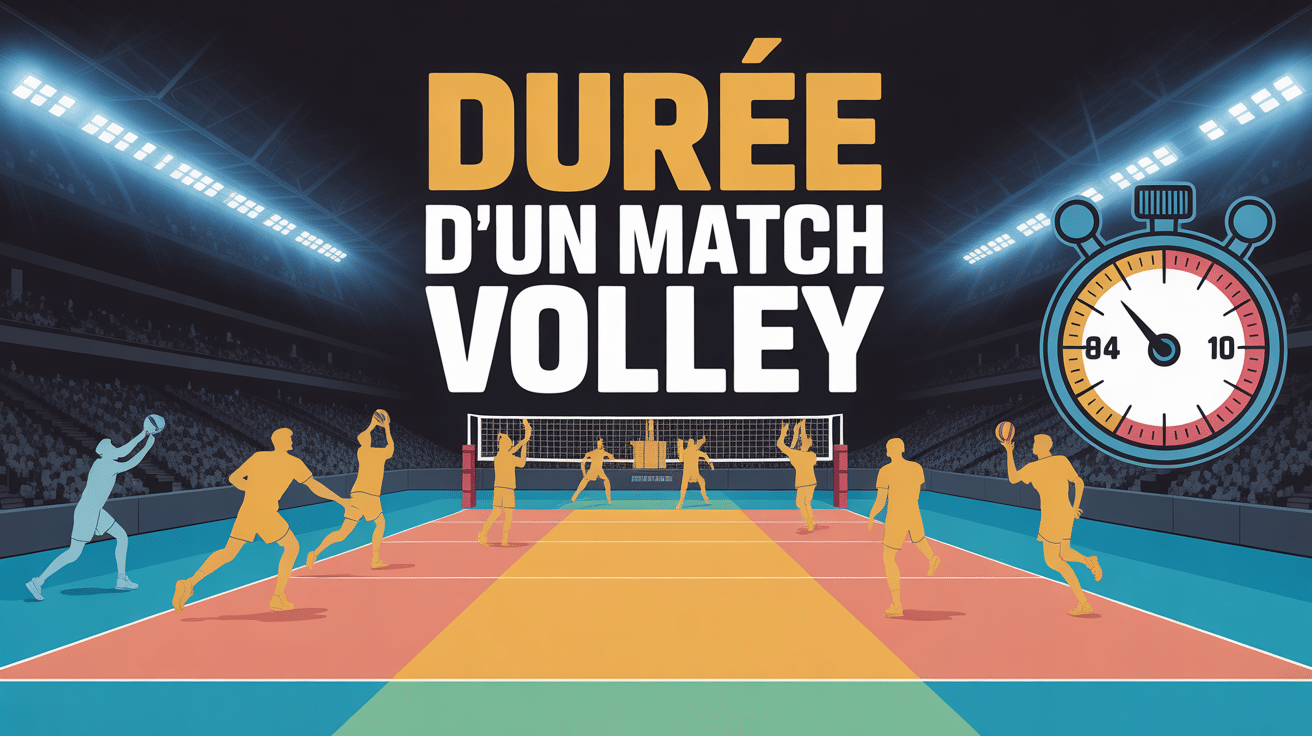 Terrain de volley moderne avec chronomètre