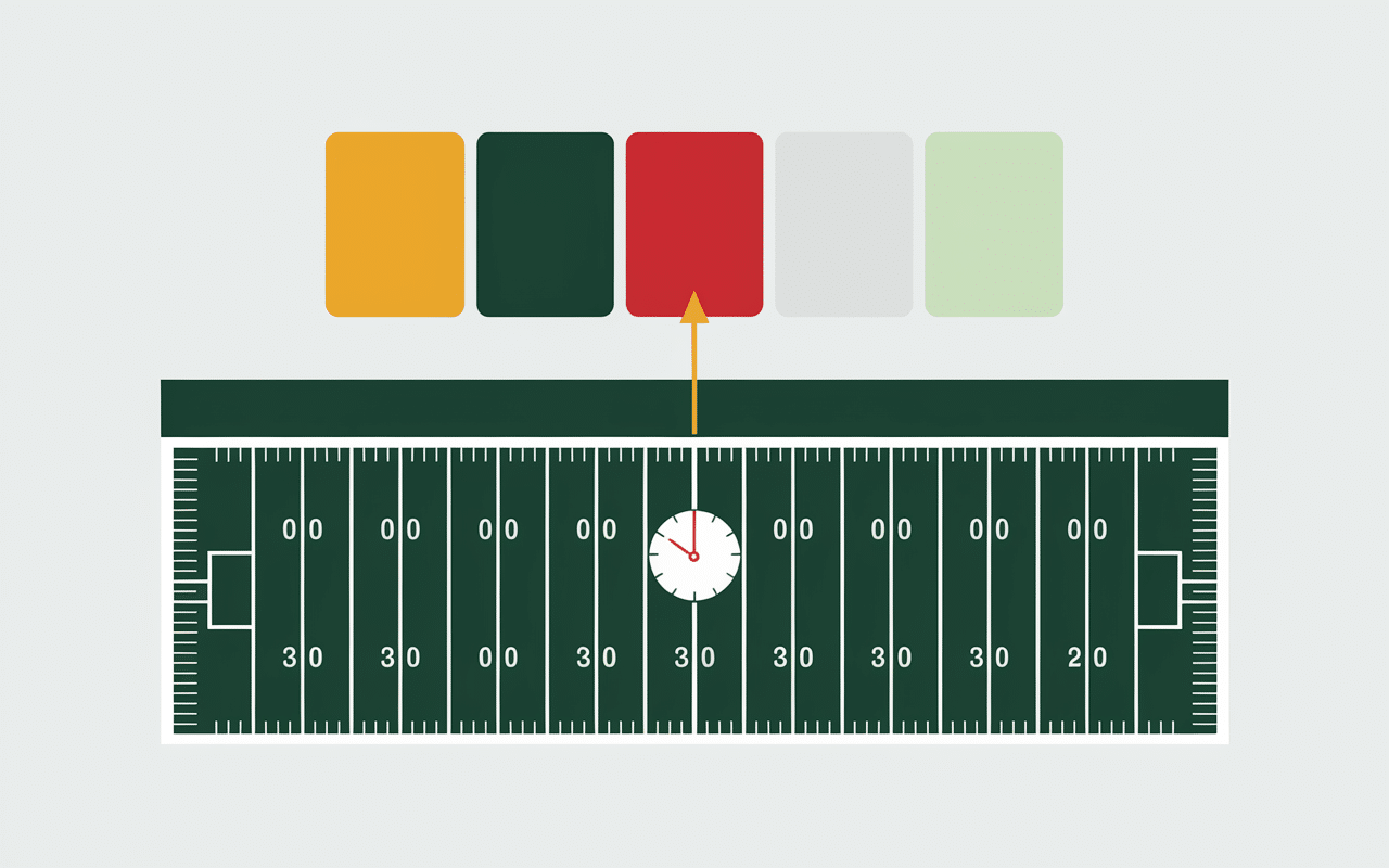 Chronomètre pour match de football américain