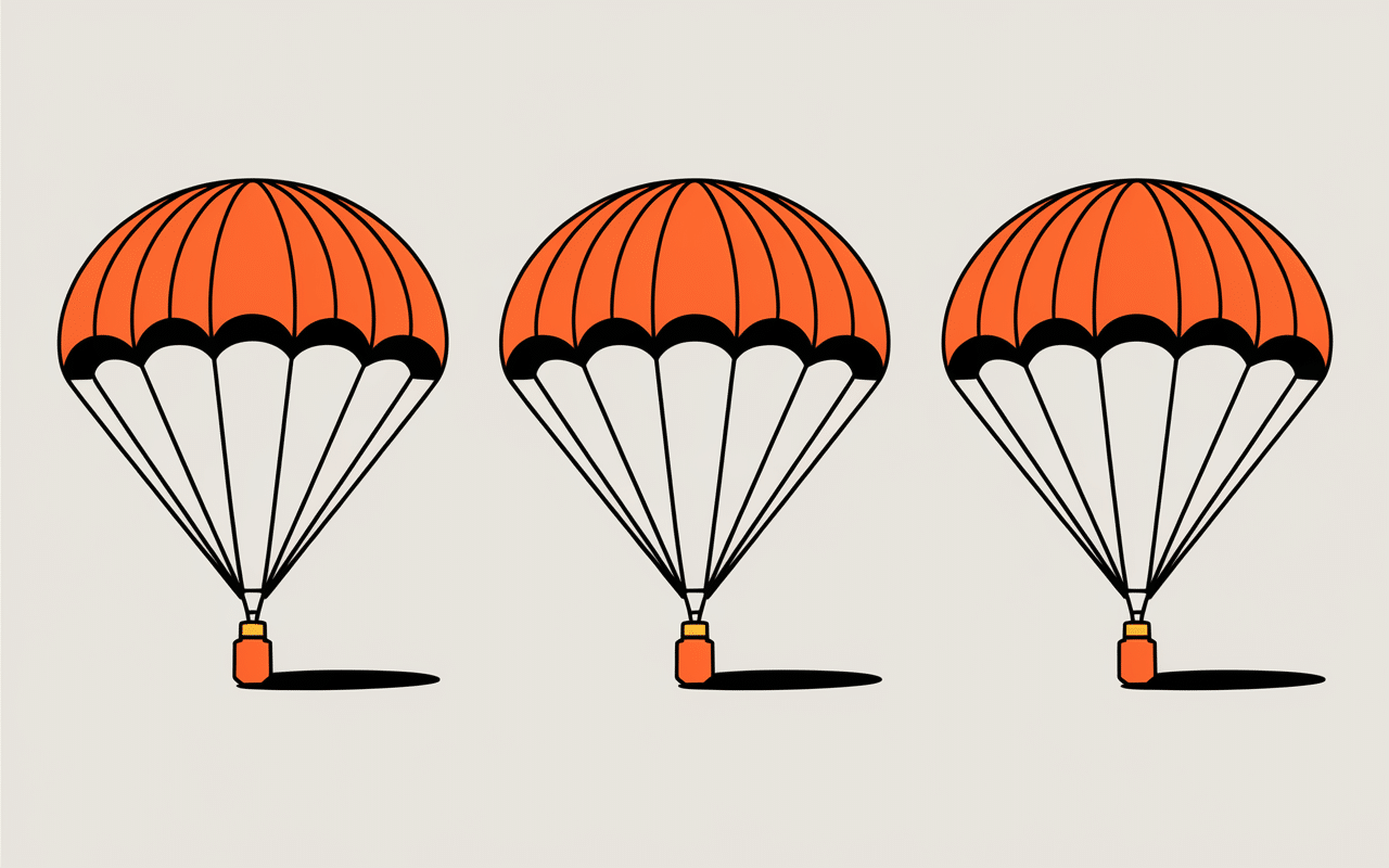 Comparaison types parachutes plongée composants