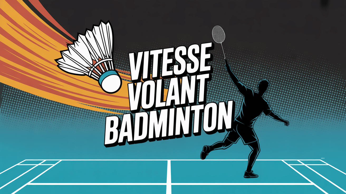 Joueur de badminton smash rapide silhouette