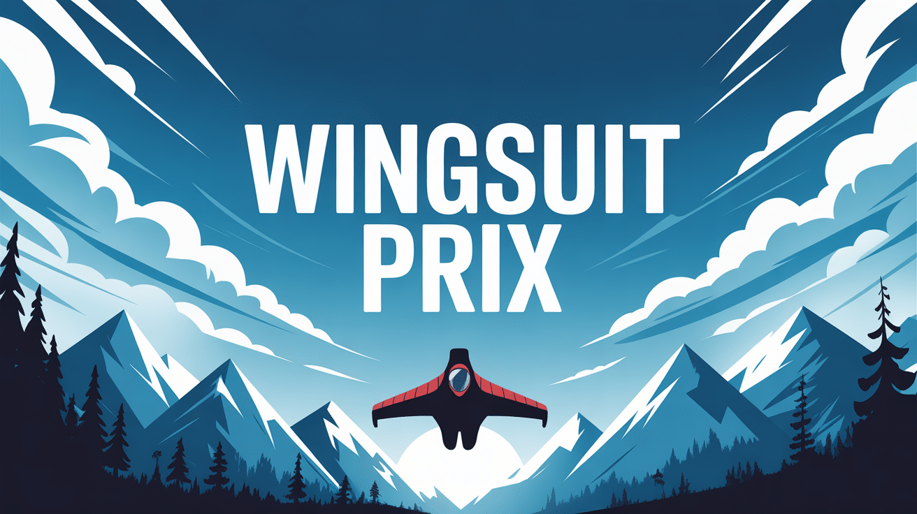 Wingsuit prix montagnes ciel bleu