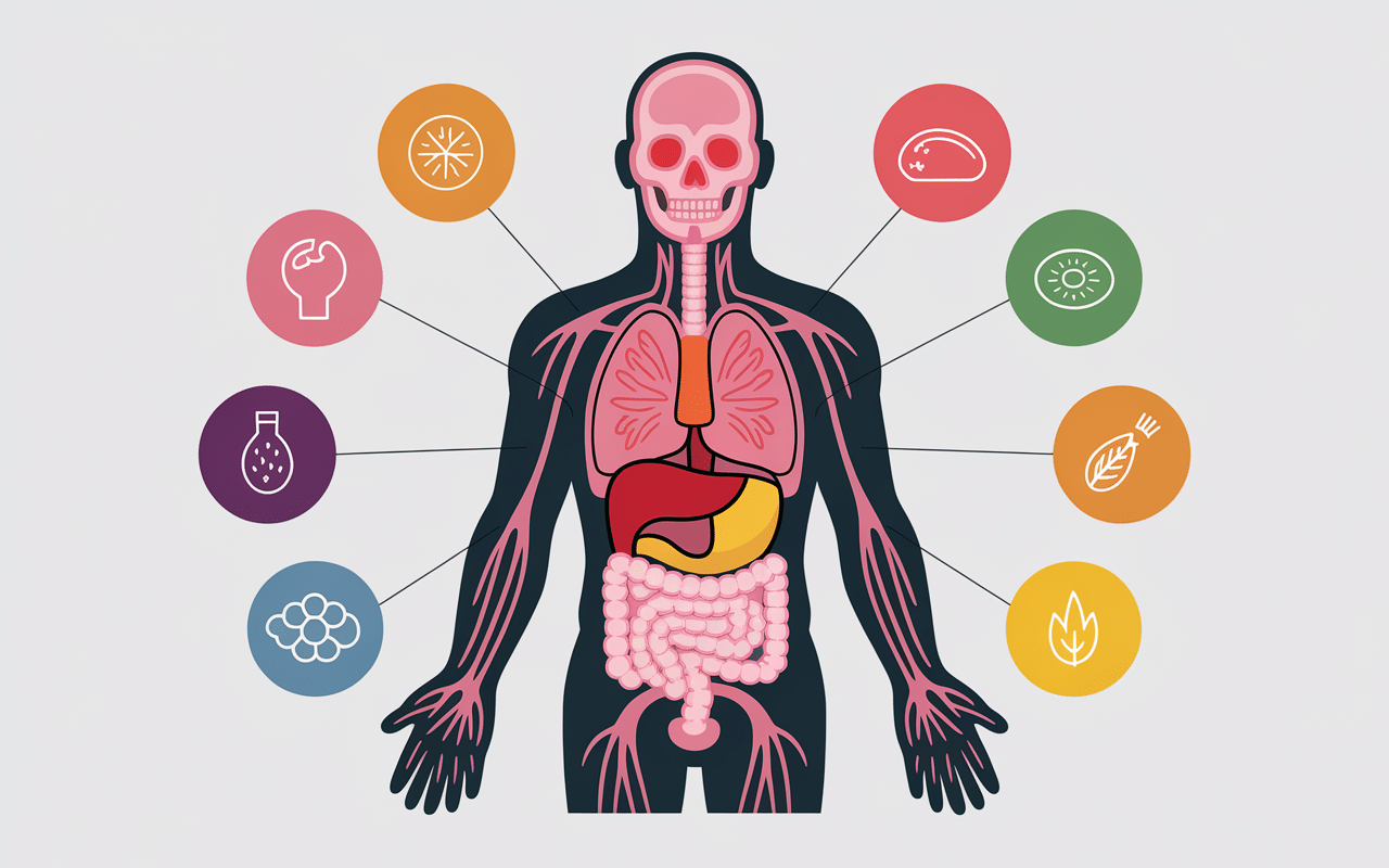 Schéma engrenages énergie pour accélérer métabolisme naturellement