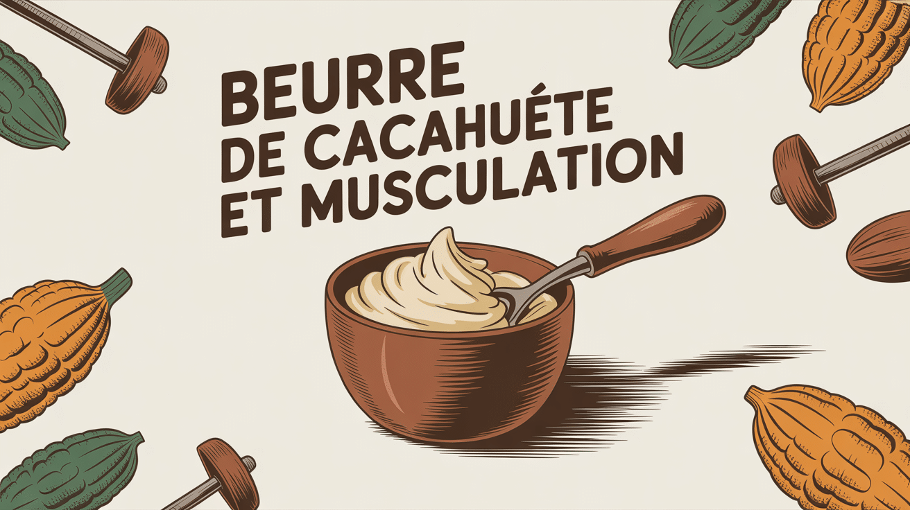 beurre de cacahuète musculation pot haltères