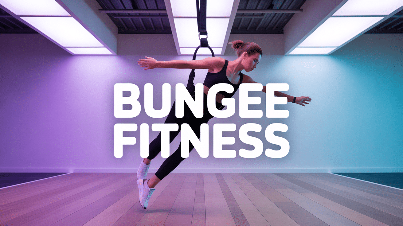femme saut bungee fitness ou en faire studio