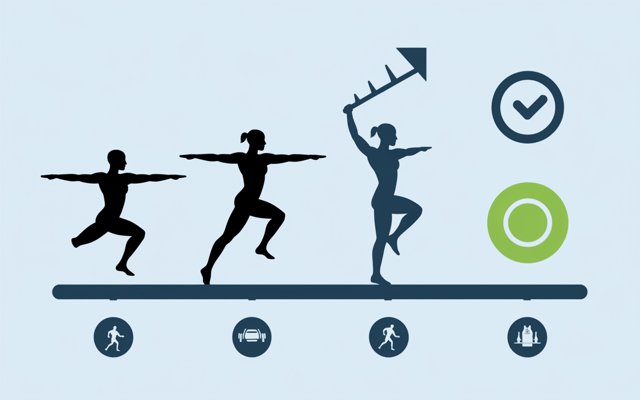 callisthénie programme progression niveaux illustration