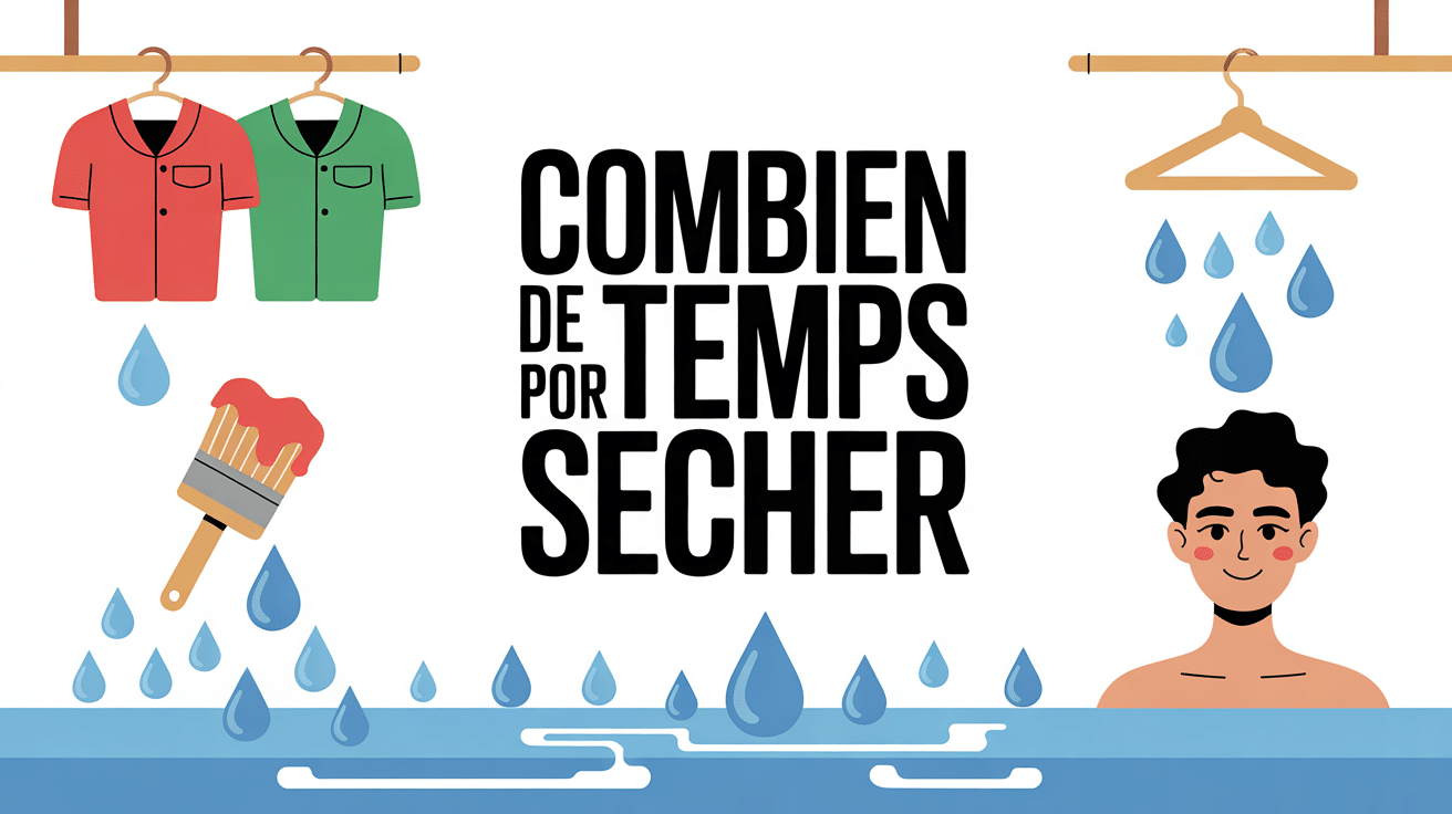 combien de temps pour sécher vêtements peinture cheveux béton