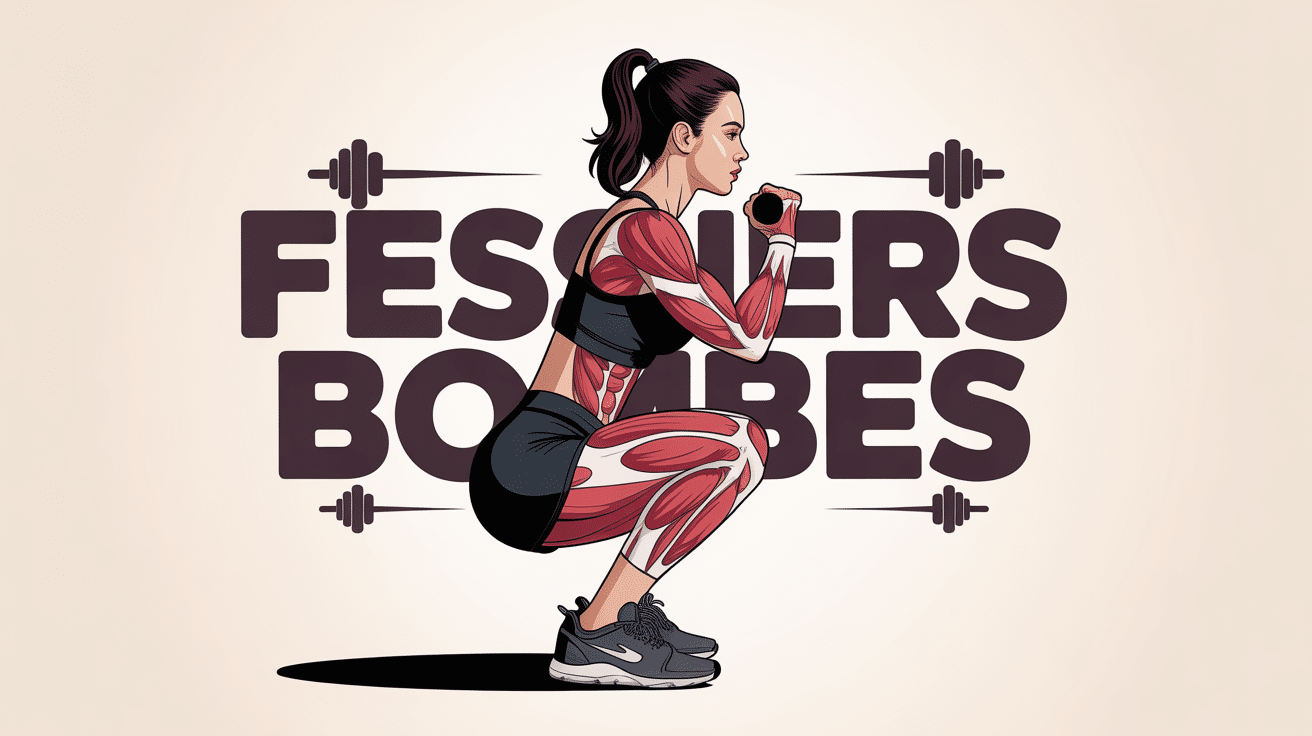 Femme squat profil comment avoir des fessiers bombé