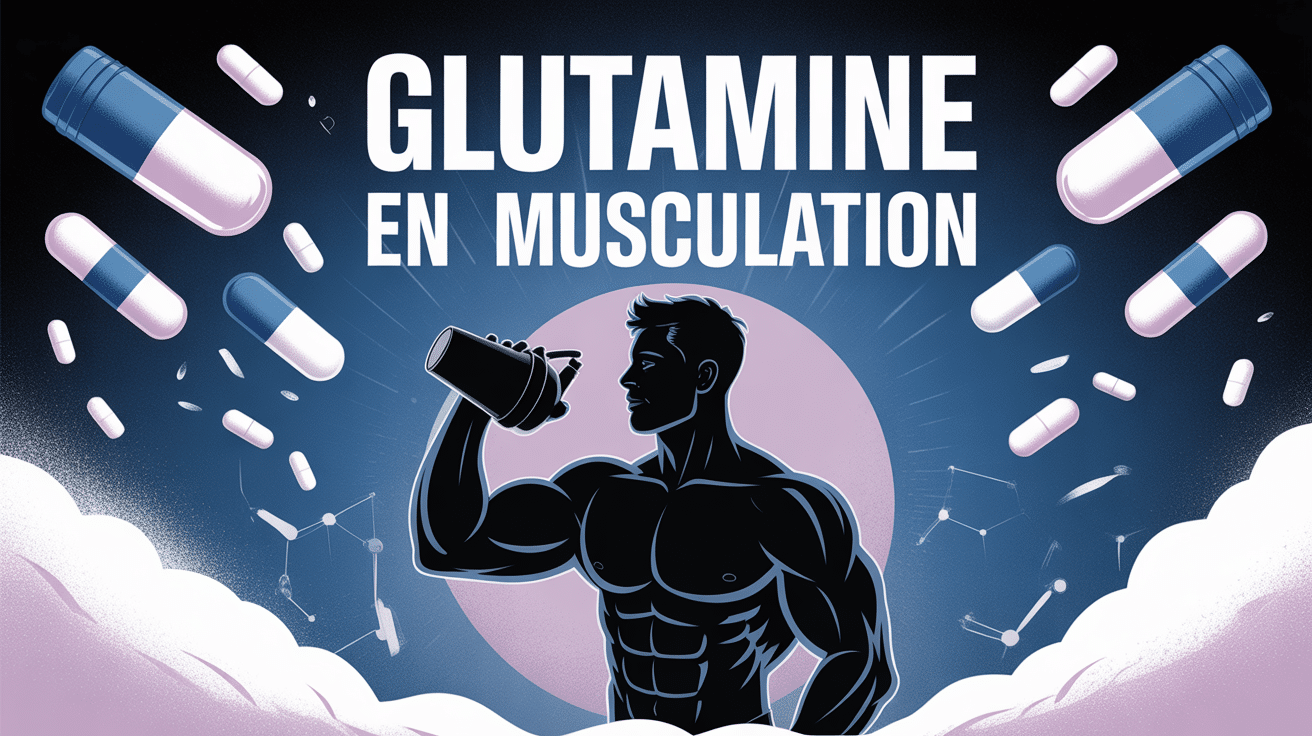 glutamine musculation sportif shaker capsules poudre