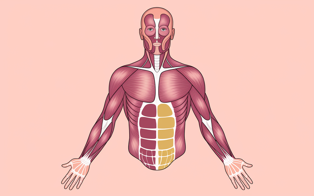 Diagramme muscles machoire muscler sa machoire