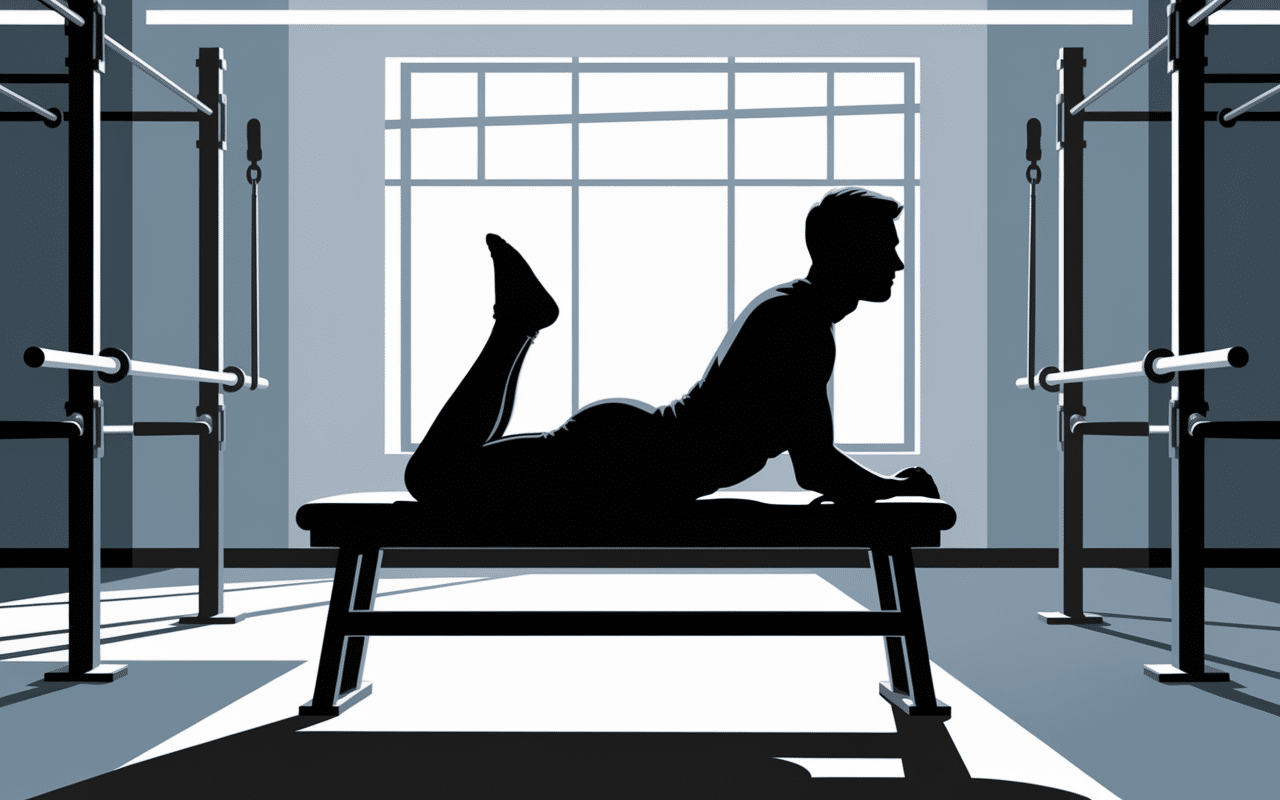 Développé couché entraînement musculation homme maigre