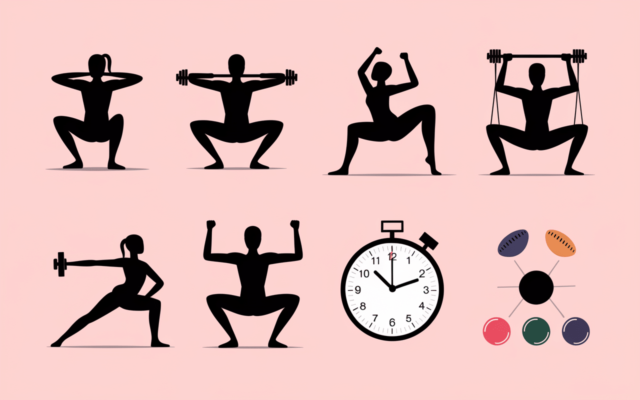 programme exercice avec elastique calendrier planning mouvements