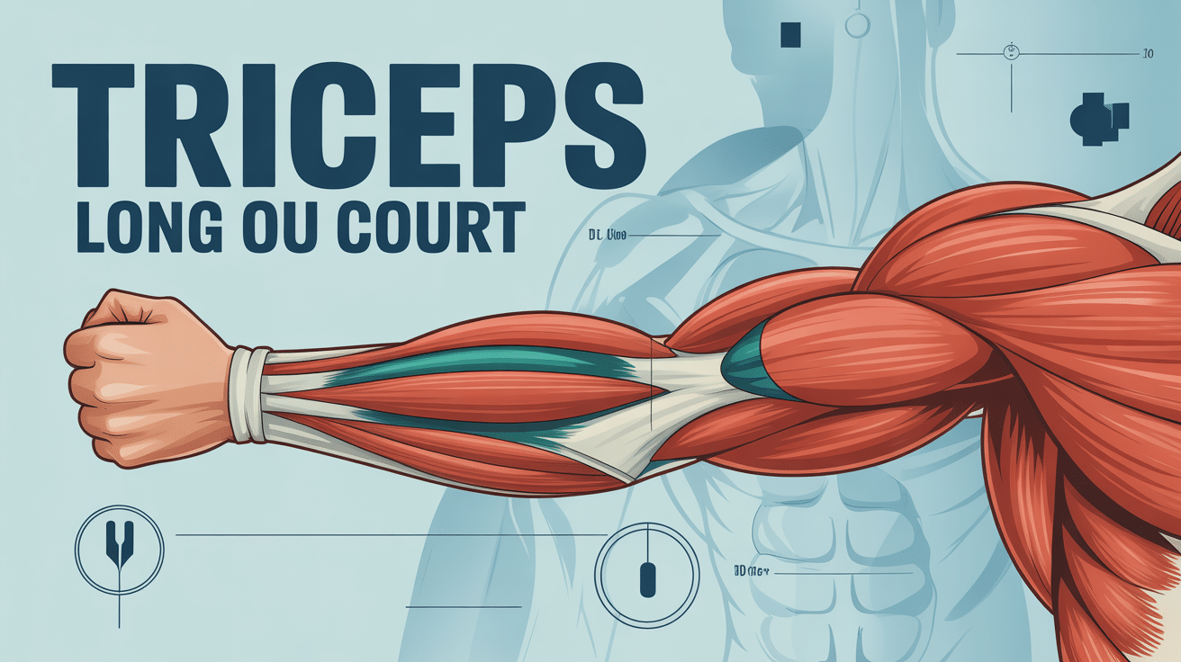 Illustration triceps long vs court anatomie coupe bras