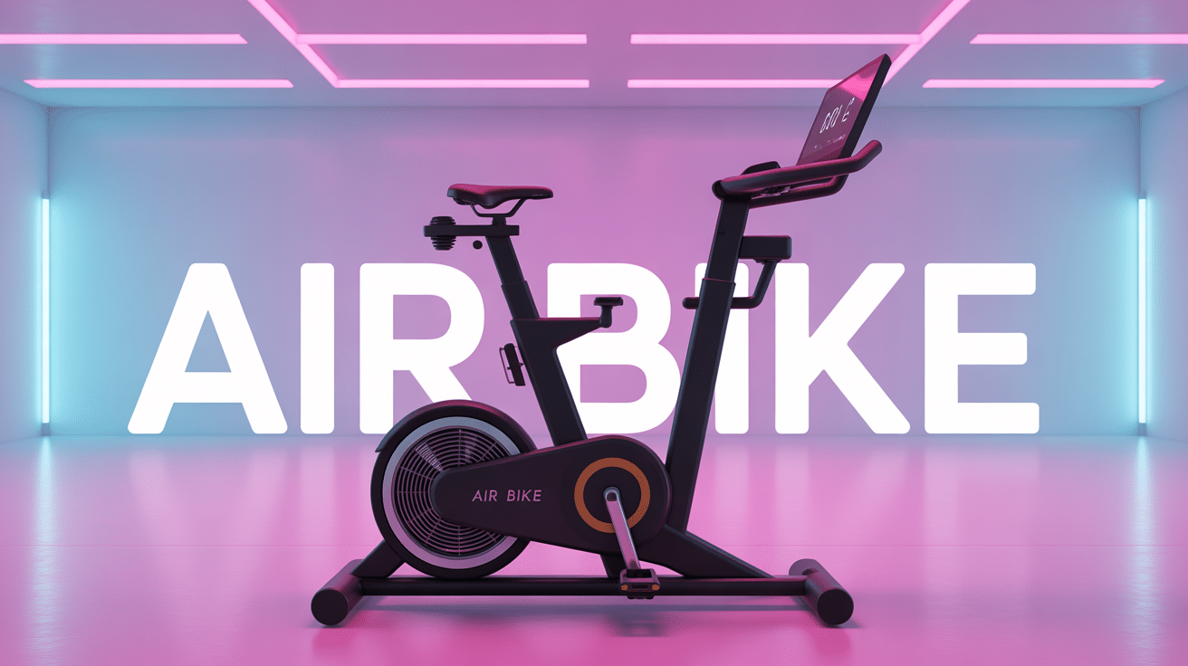 air bike avec ventilateur et écran digital