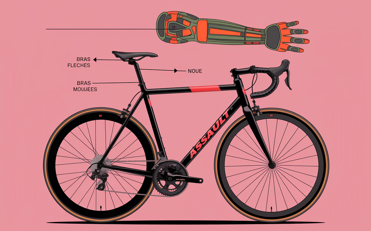 coupe technique assault bicycle résistance air