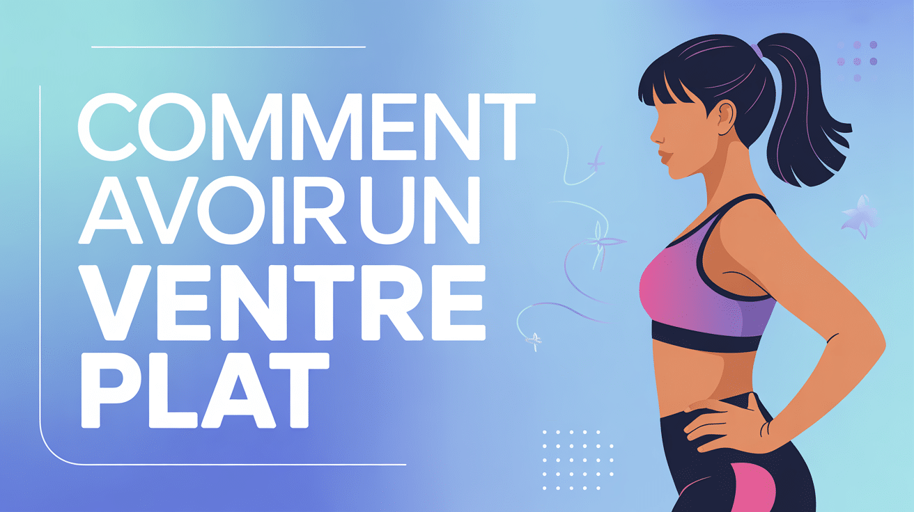 Avoir un ventre plat illustration silhouette sportive