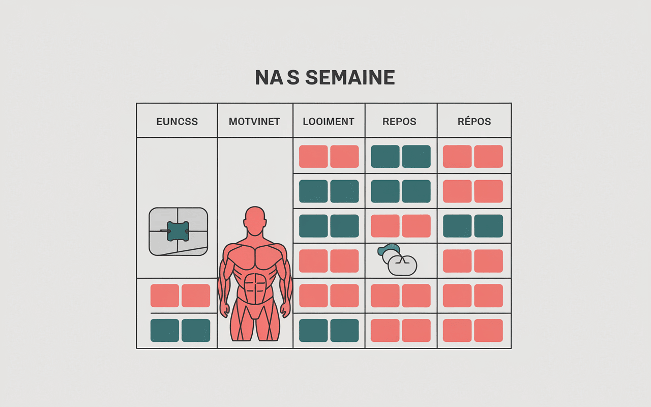combien d abdos par jours jours entrainement et récupération