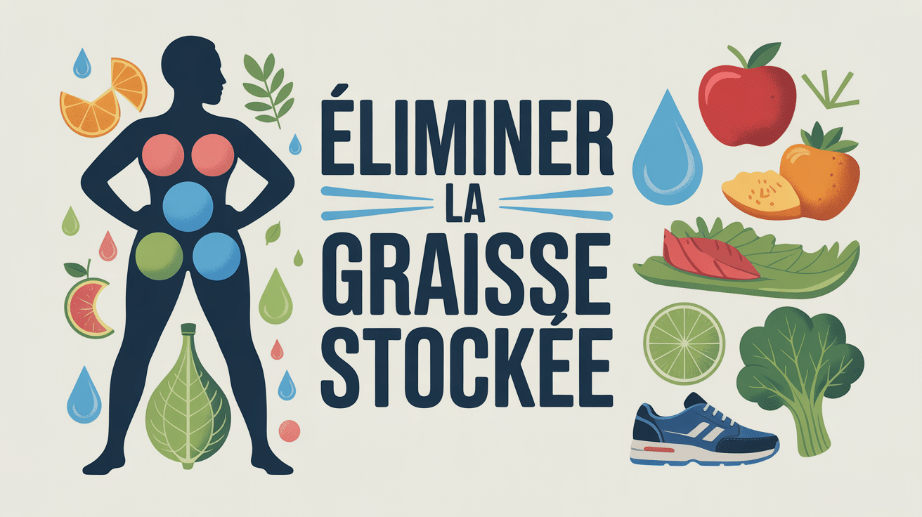 Illustration comment eliminer la graisse stockee alimentation exercice bien-etre