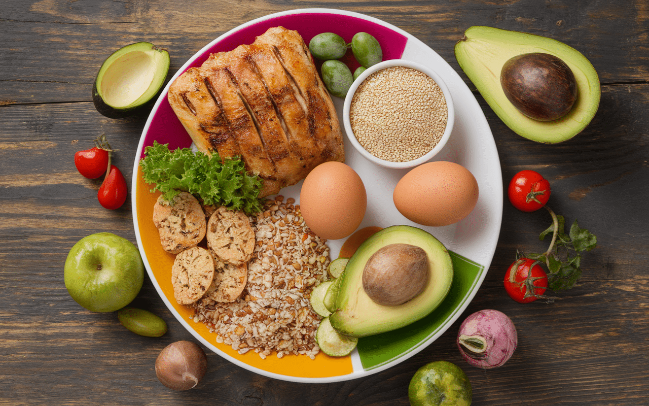 comment prendre des fesses assiette aliments musculation