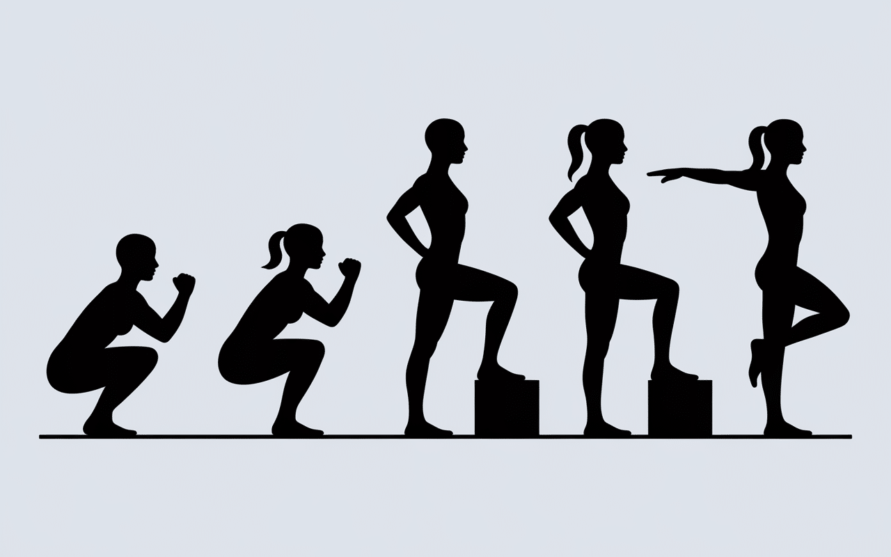 Pictogrammes exercices comment renforcer ses genoux