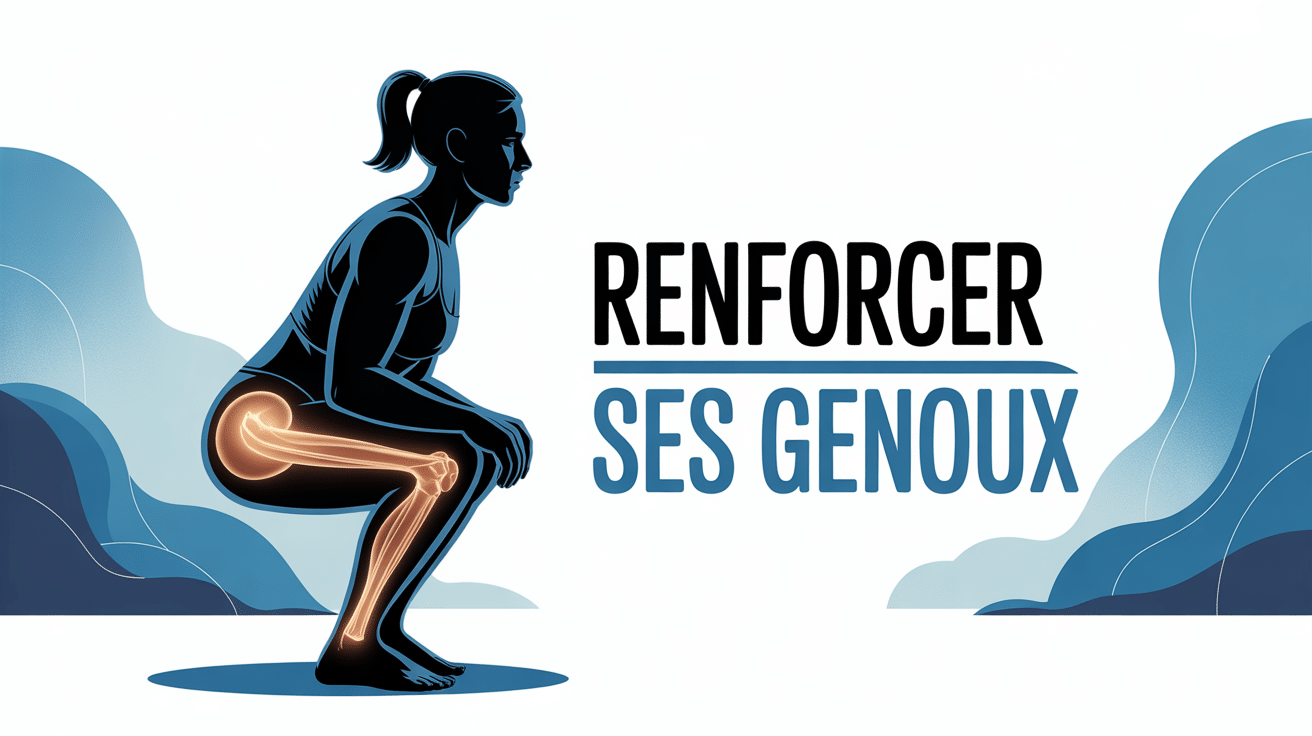 Illustration squat santé comment renforcer ses genoux
