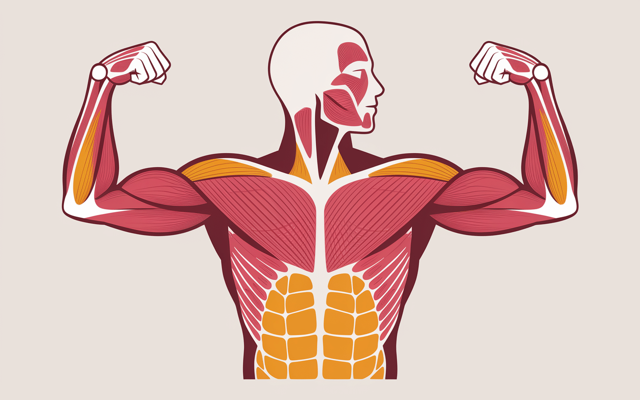 diagramme muscles developpe militaire avec halteres