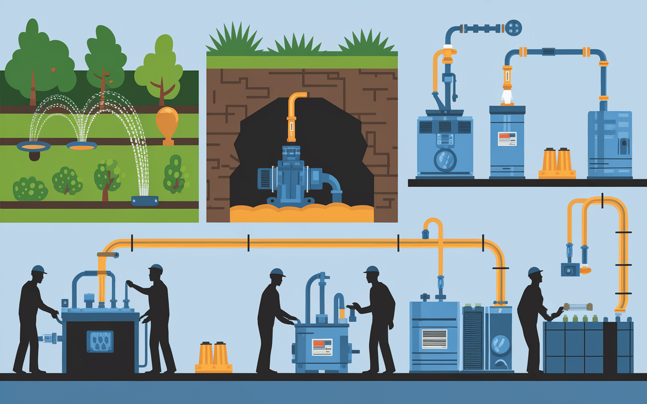 Exemples d'applications des different type de pompes