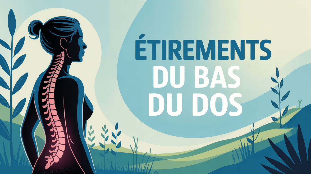 illustration etirement du bas du dos colonne vertebrale