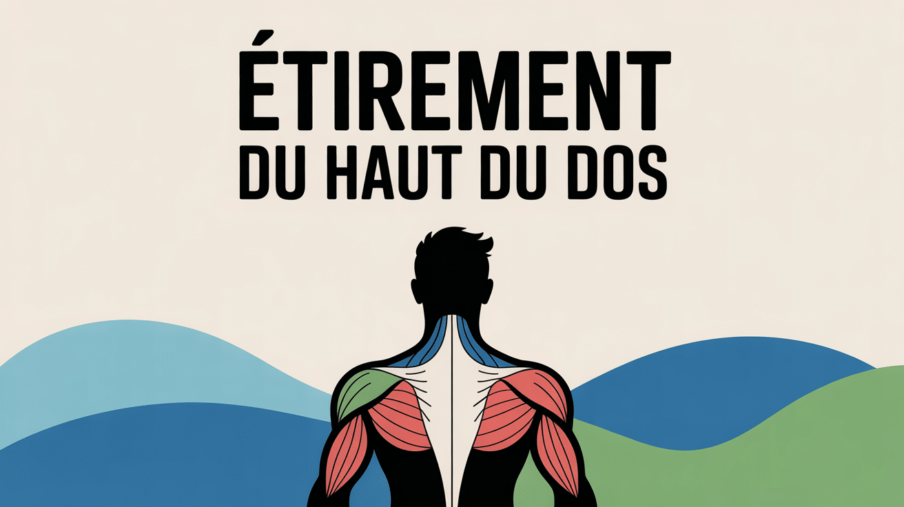 etirement haut du dos trapèzes rhomboides