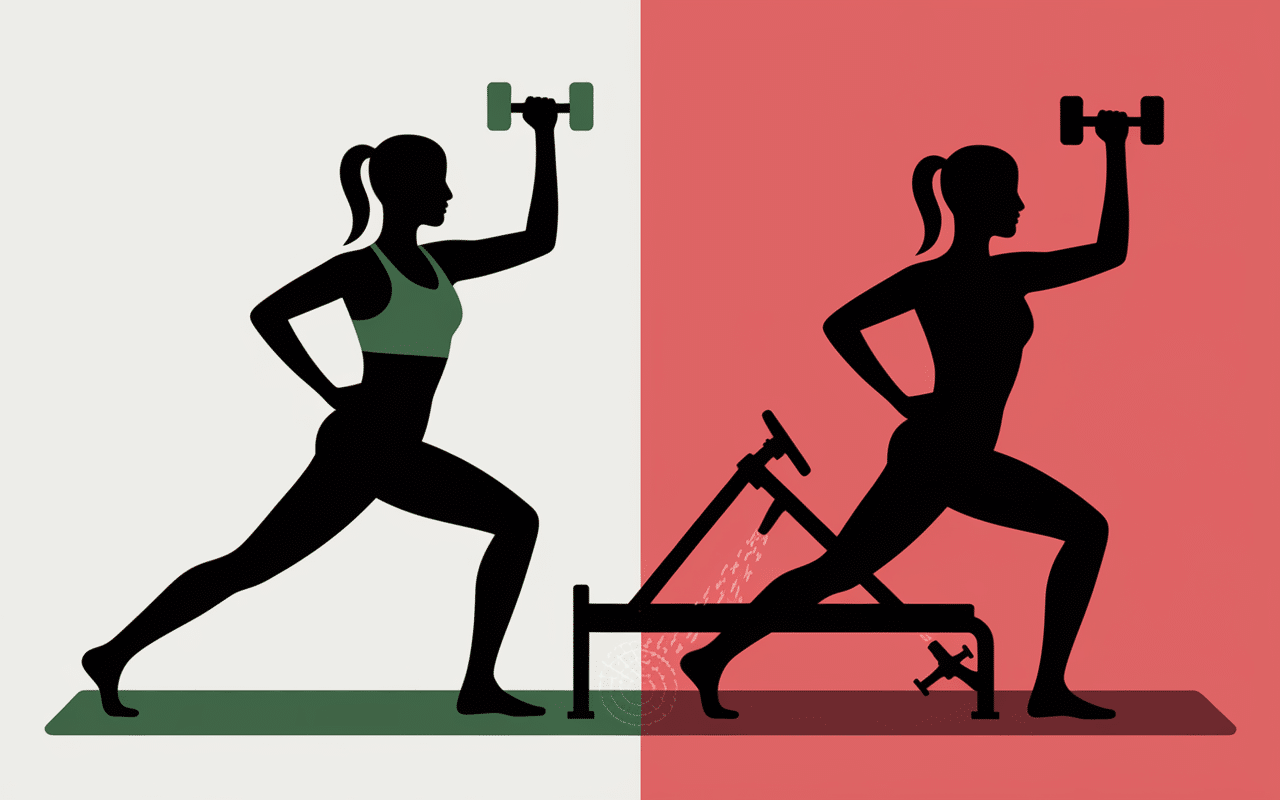 Comparatif technique extensions triceps a la poulie correcte incorrecte