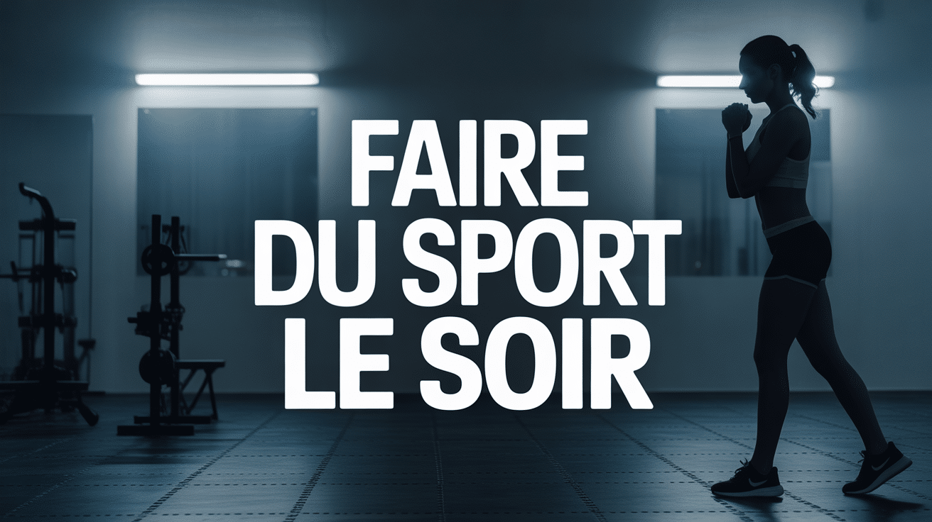 faire du sport le soir silhouette etirement fitness