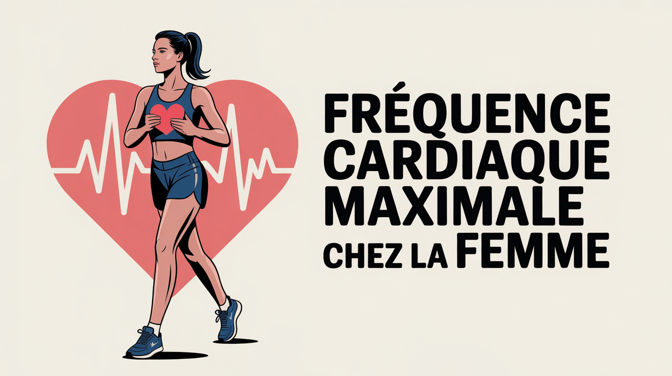 frequence cardiaque max femme visuel sportif cardiogramme